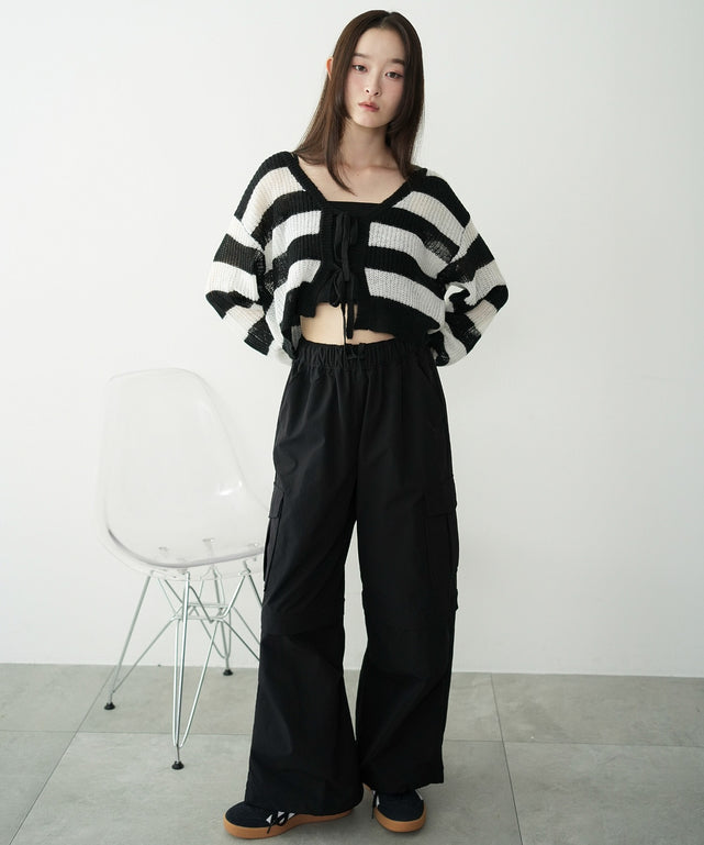 ホワイトボーダー　モデル：163cm F着用