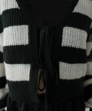 モヘアタッチ2WAYリボンカーデ