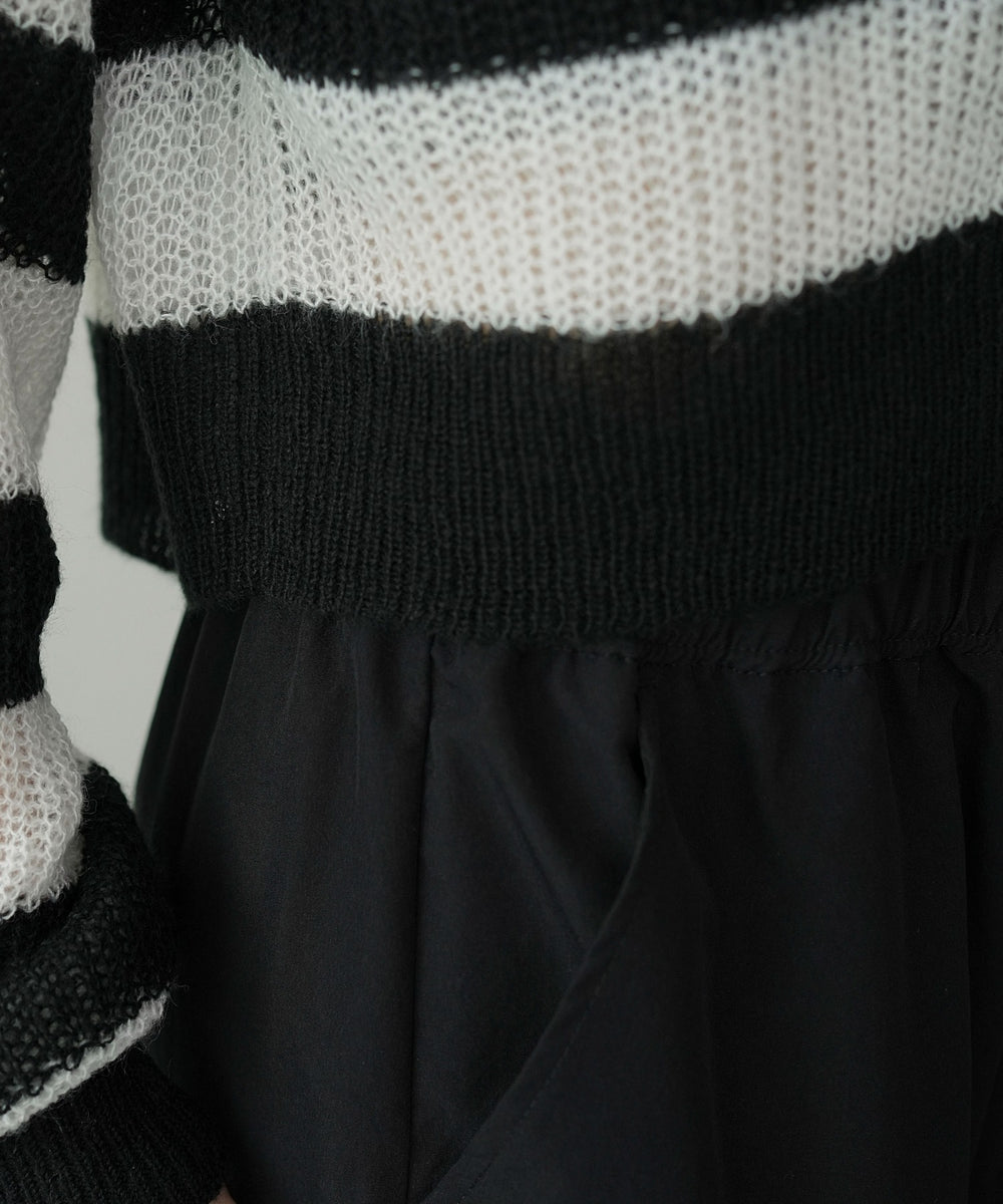 モヘアタッチ2WAYリボンカーデ