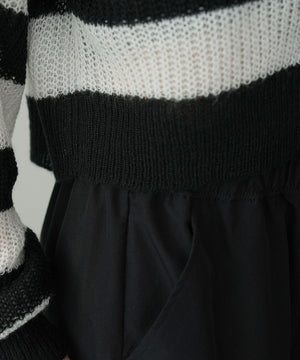 モヘアタッチ2WAYリボンカーデ