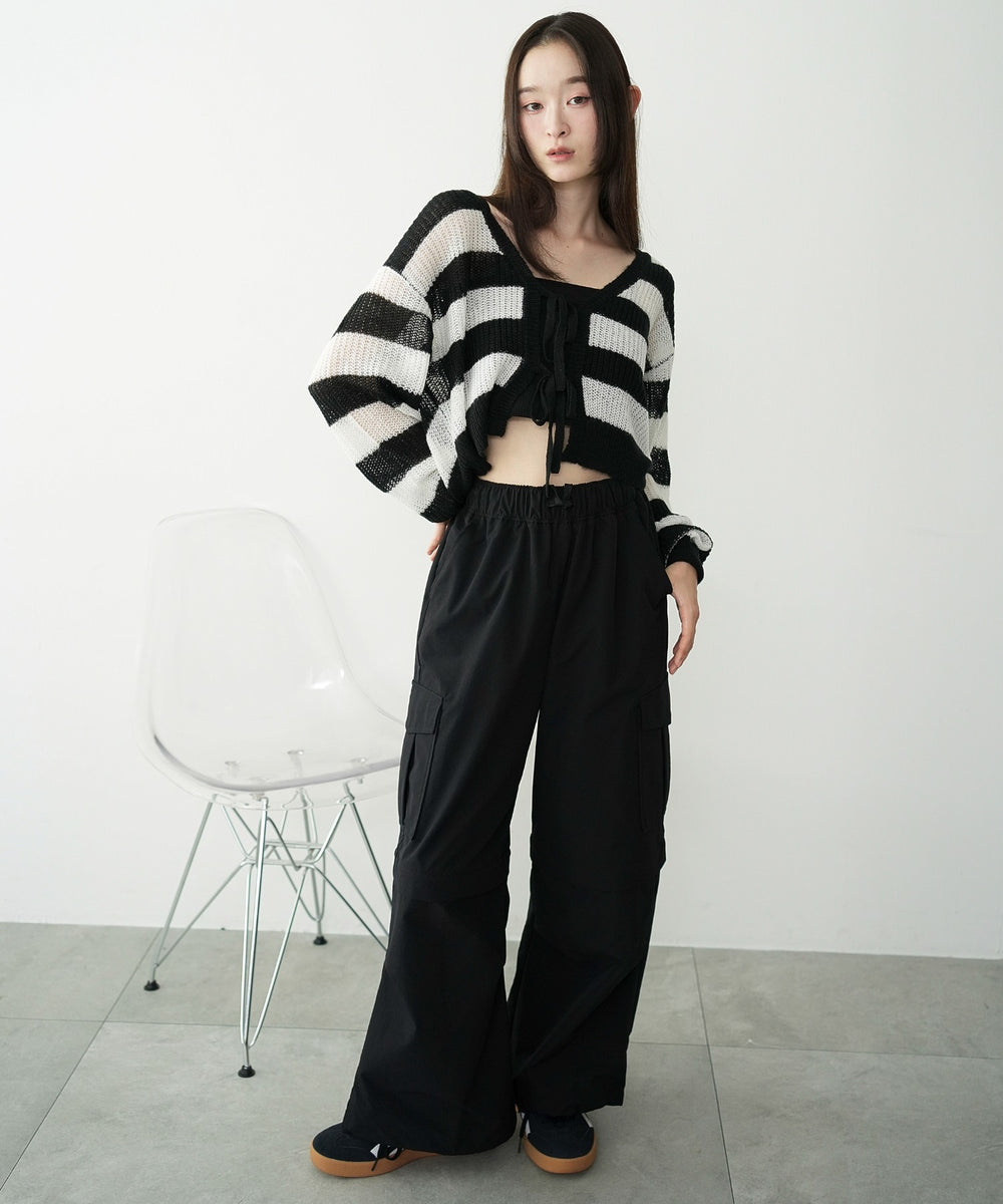 ホワイトボーダー　モデル：163cm F着用