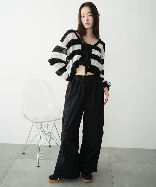 ホワイトボーダー　モデル：163cm F着用