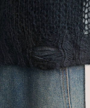 モヘアタッチボーダーBIGニット