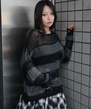 グレーボーダー　モデル：159cm F着用