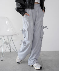 リボンカーゴスウェットパンツ