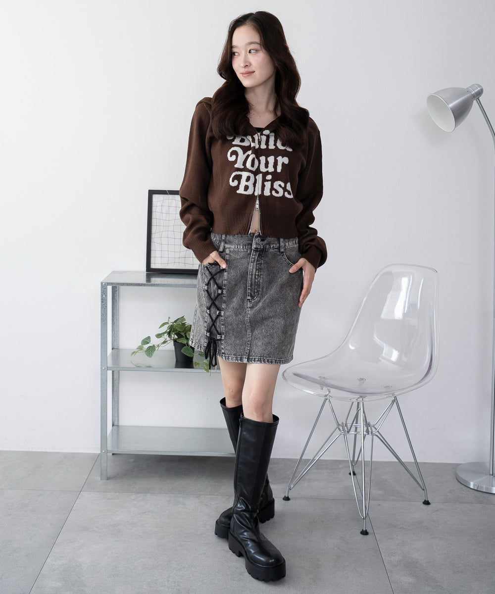 デニムブラックソノタ モデル：163cm F着用