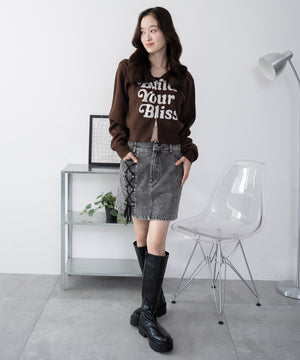 デニムブラックソノタ モデル：163cm F着用