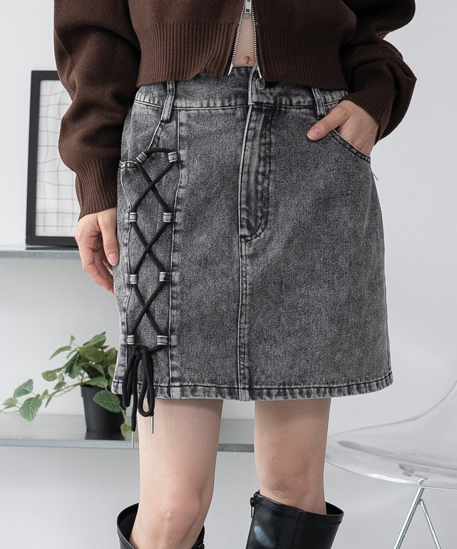 デニムブラックソノタ モデル：163cm F着用