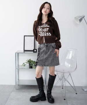 デニムブラックソノタ モデル：163cm F着用