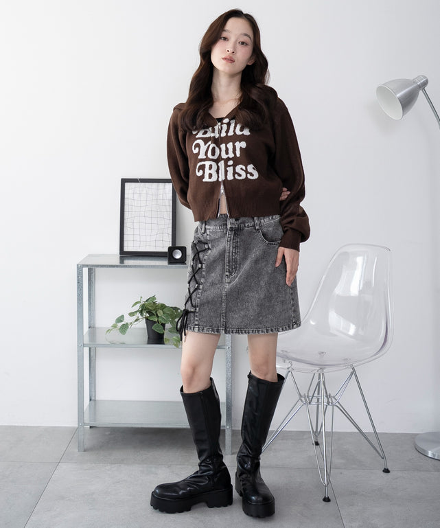 デニムブラックソノタ モデル：163cm F着用