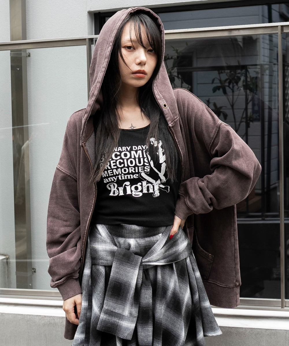 ブラウン　モデル：159cm F着用