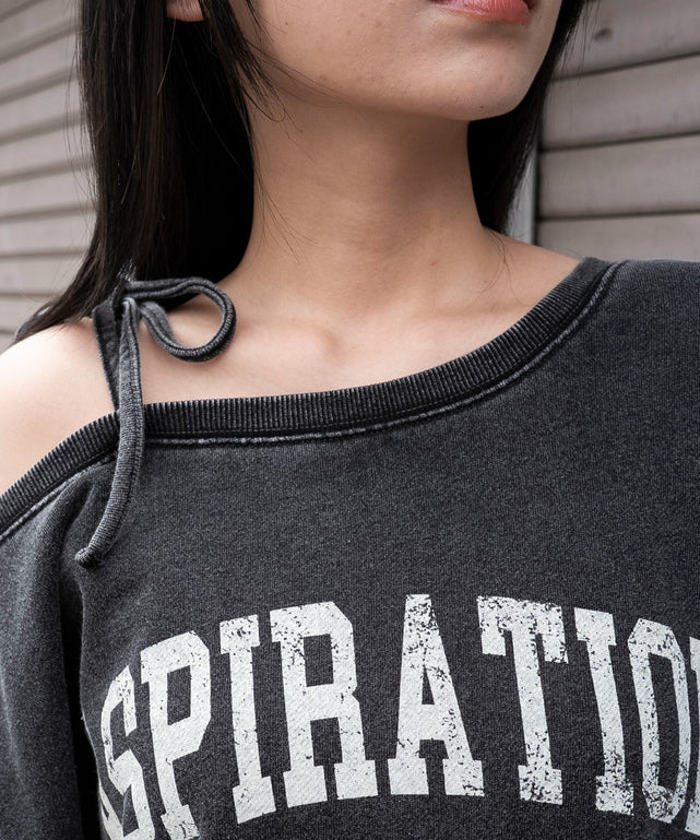 2WAYグラフィックワンショルBIGスウェット