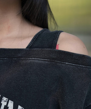 ドッキングオフショルショートスウェット