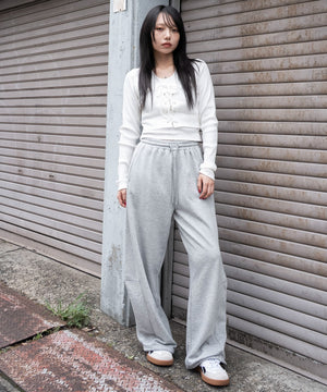 杢グレー　モデル：159cm M着用