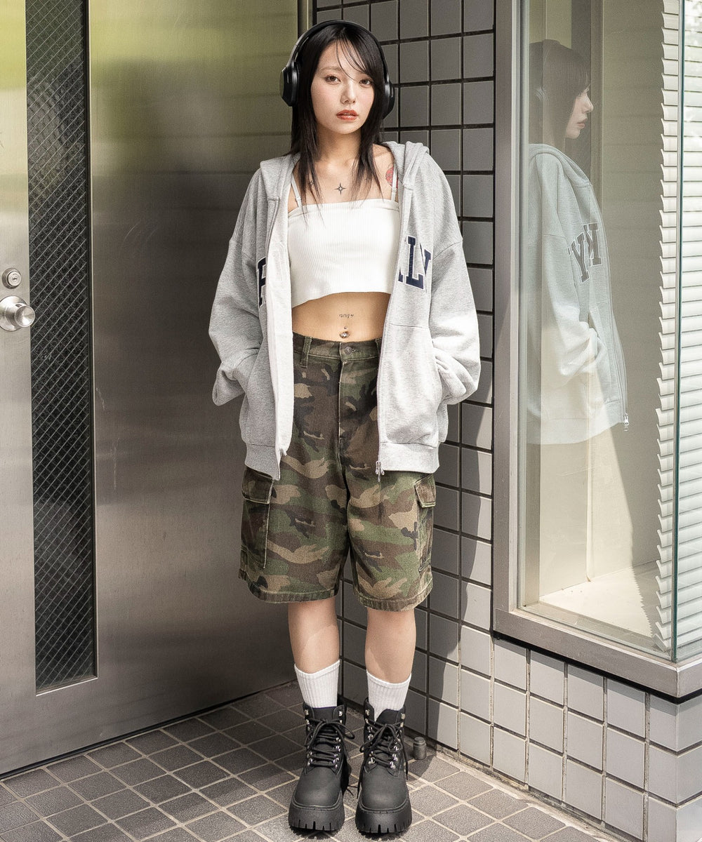 杢グレー　モデル：159cm F着用