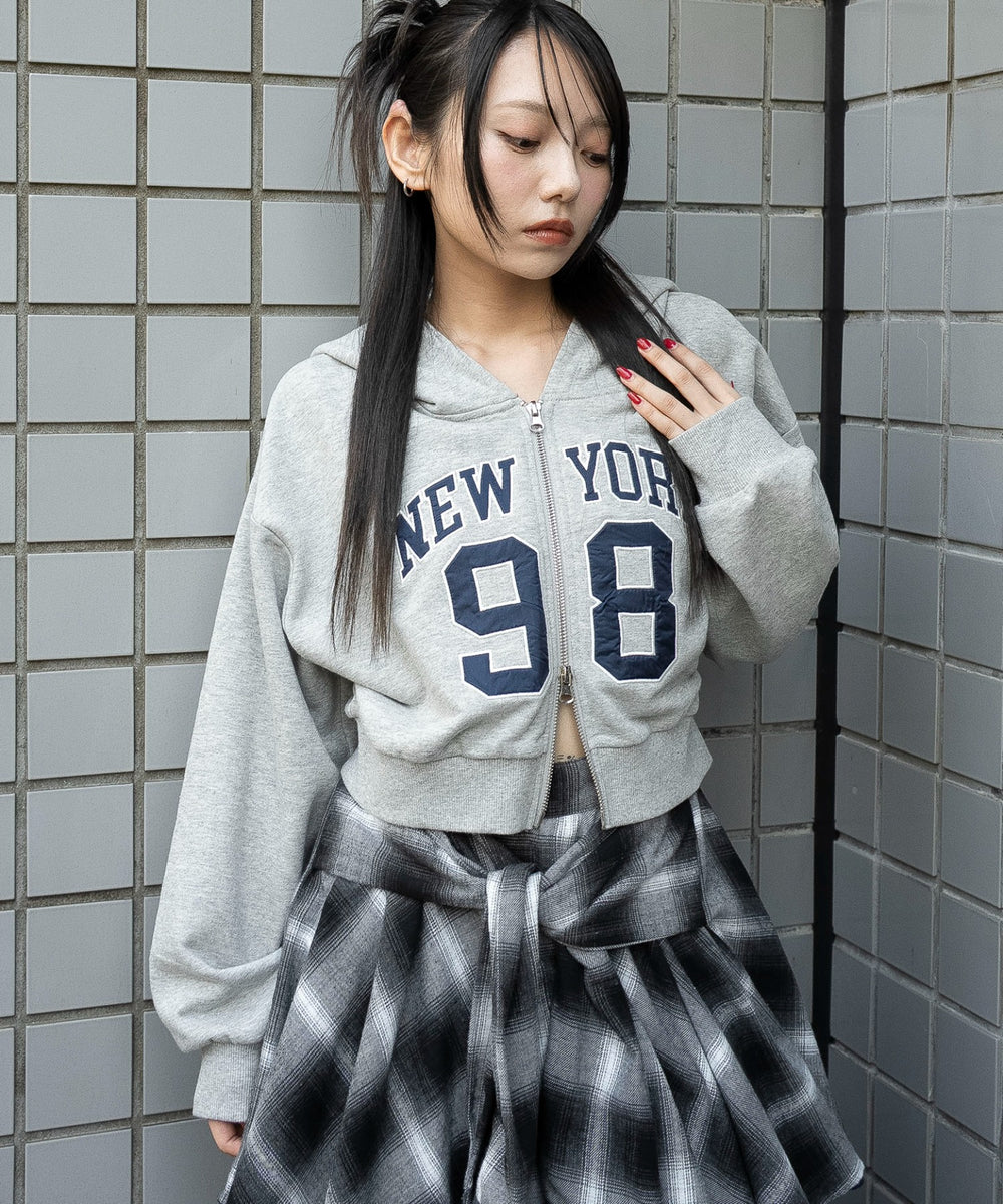 杢グレー　モデル：159cm F着用