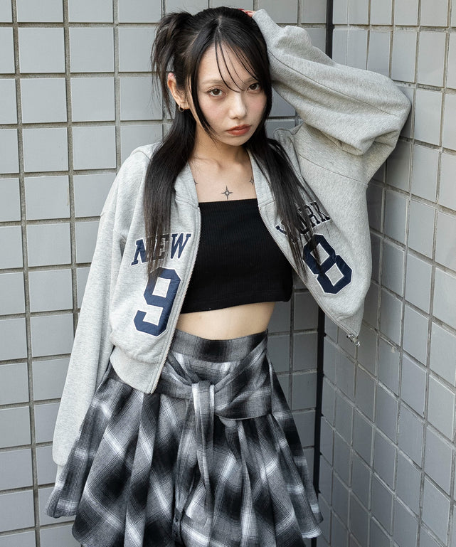 杢グレー　モデル：159cm F着用