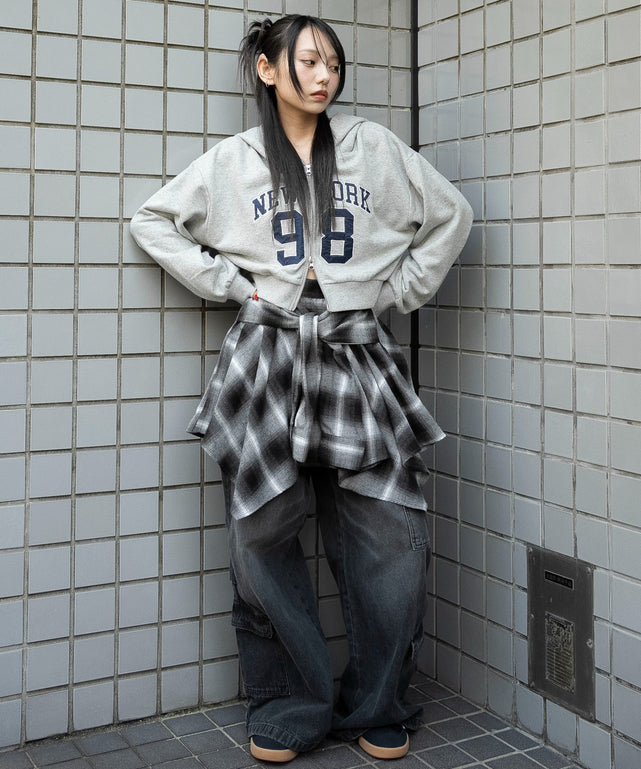 新品☆6L黒系♪5wayモッズコート♪ボアパーカー☆w625 Hatsunex “MITERU” Zip upパーカー（モノクロブラック） | HATSUN