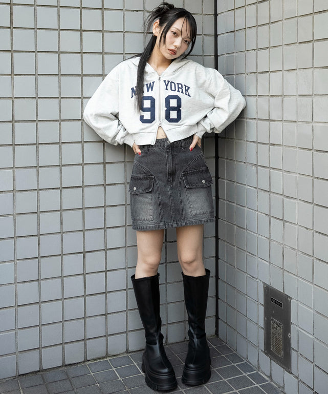 アッシュグレー　モデル：159cm F着用