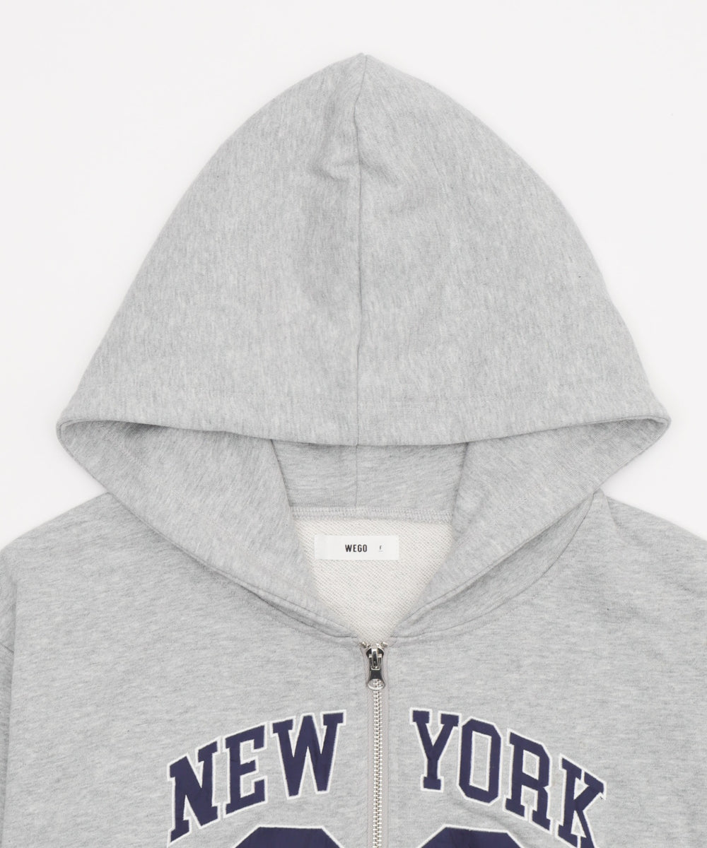 グラフィックショートZIPパーカー