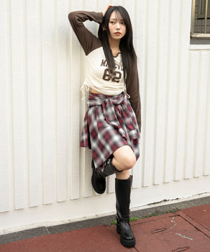 ブラウン　モデル：159cm F着用