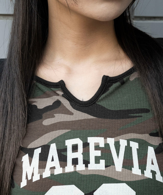 キーネックサイドドロストラグランロンT