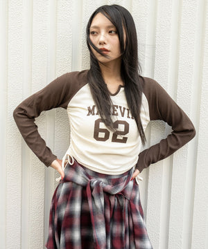 ブラウン　モデル：159cm F着用