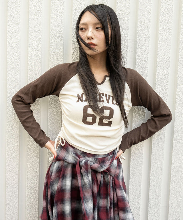 ブラウン　モデル：159cm F着用