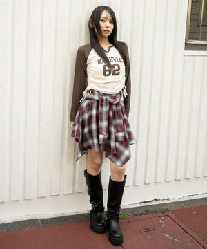 ブラウン　モデル：159cm F着用