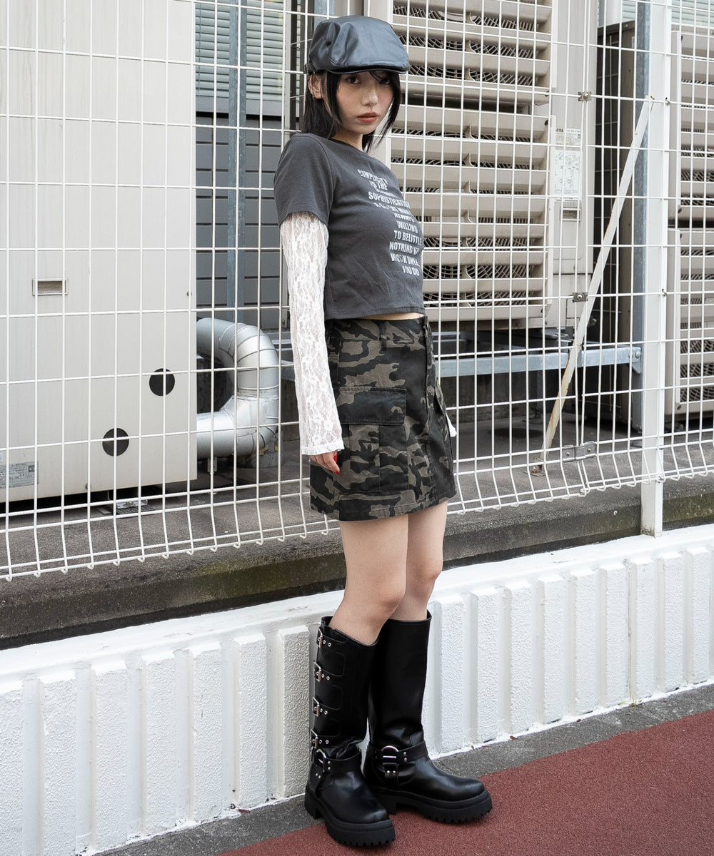 柄２(レース)　モデル：159cm F着用