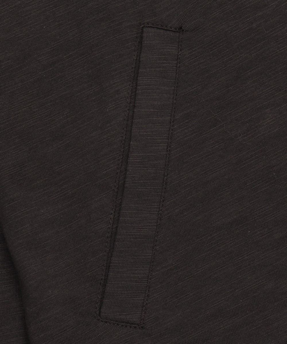 スラブチェックロゴジップパーカー