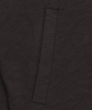 スラブチェックロゴジップパーカー