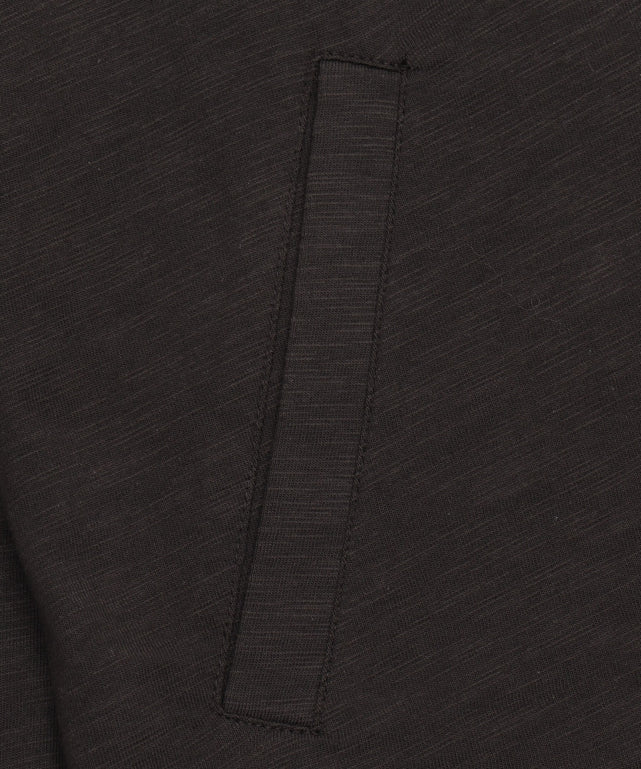 スラブチェックロゴジップパーカー