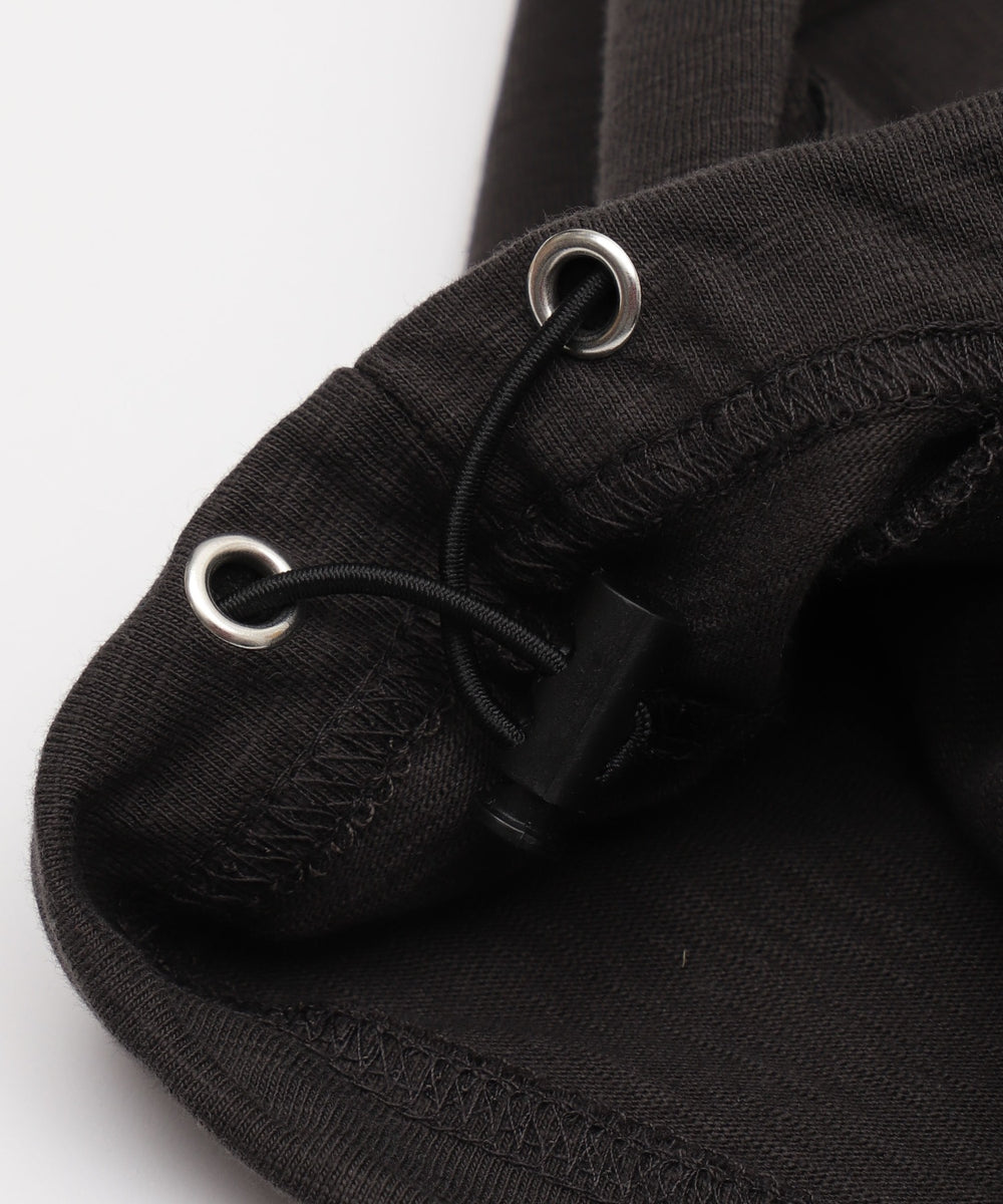 スラブチェックロゴジップパーカー