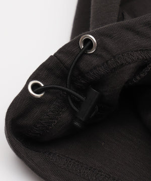 スラブチェックロゴジップパーカー