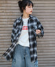 オンブレチェックネルシャツ（LS）/柄1 モデル：160㎝　M着用