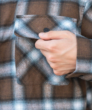 オンブレチェックネルシャツ（LS）