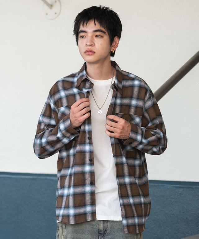 オンブレチェックネルシャツ（LS）｜WEGO（ウィゴー） – WEGO