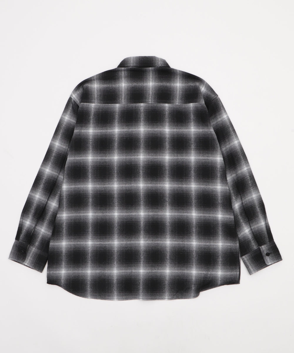オンブレチェックネルシャツ（LS）