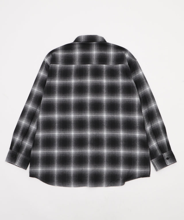 オンブレチェックネルシャツ（LS）