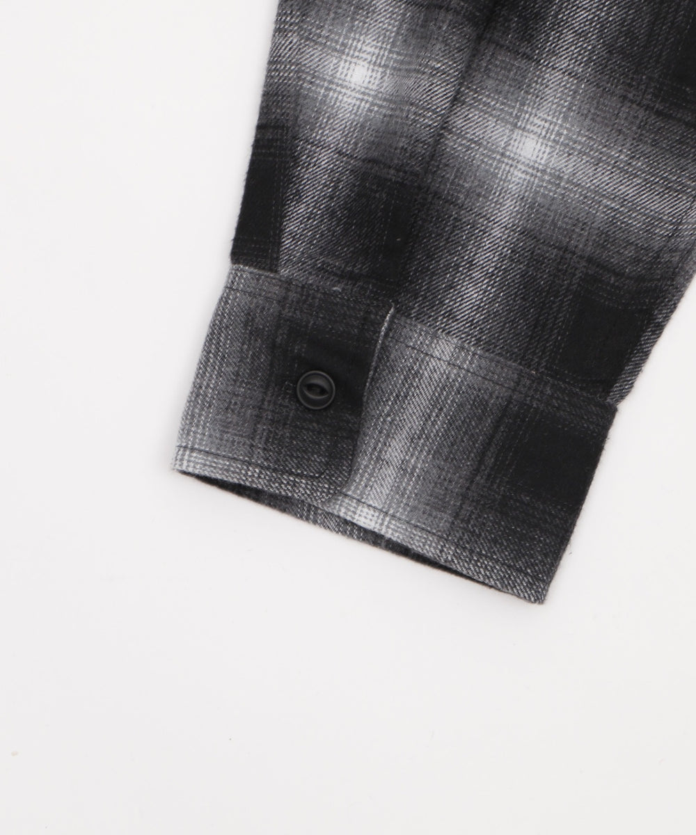 オンブレチェックネルシャツ（LS）