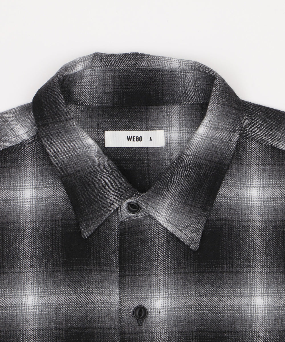 オンブレチェックネルシャツ（LS）