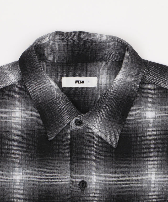 オンブレチェックネルシャツ（LS）