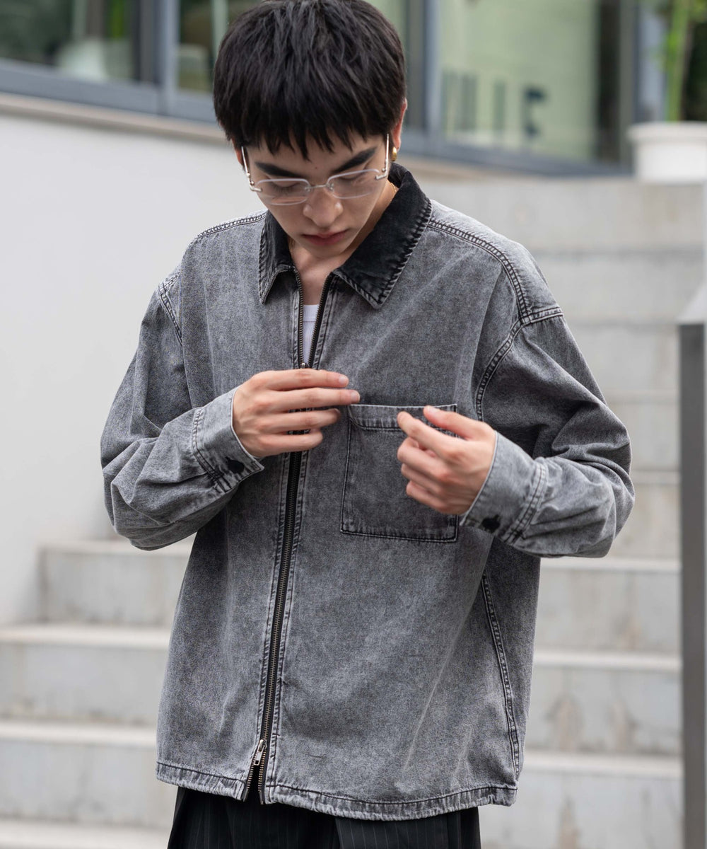 デニムブラック　モデル：180㎝　L着用　