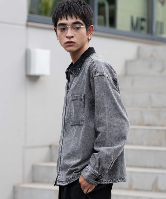 デニムブラック　モデル：180㎝　L着用　