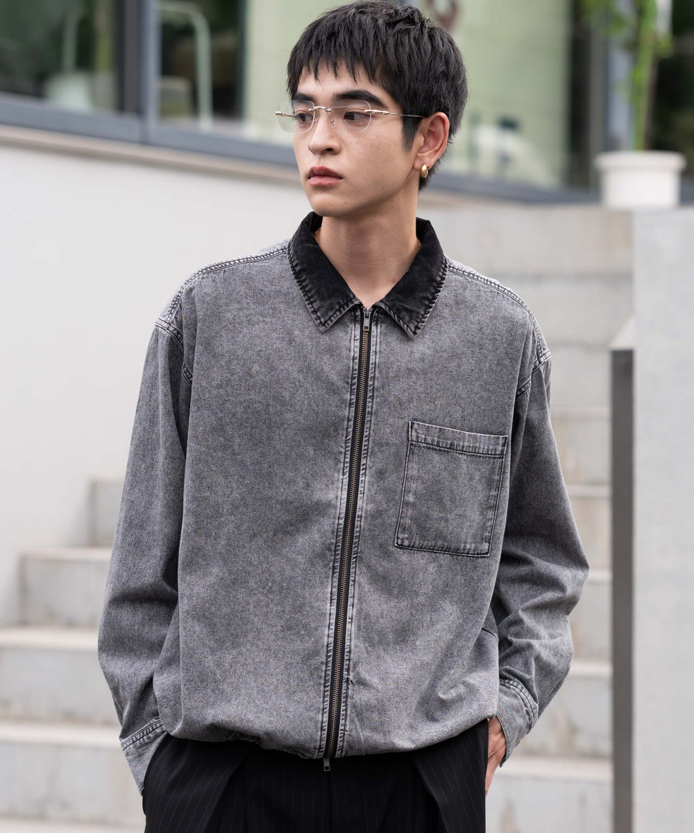 デニムブラック　モデル：180㎝　L着用　