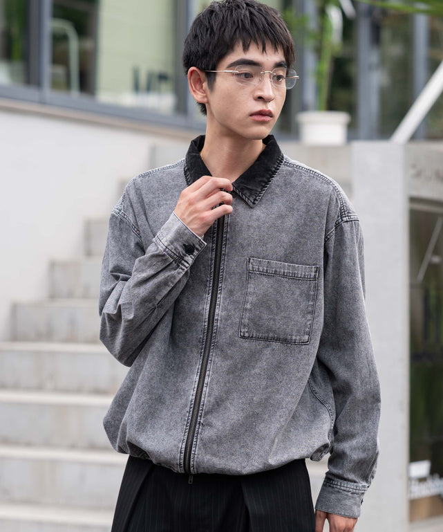 デニムブラック　モデル：180㎝　L着用　