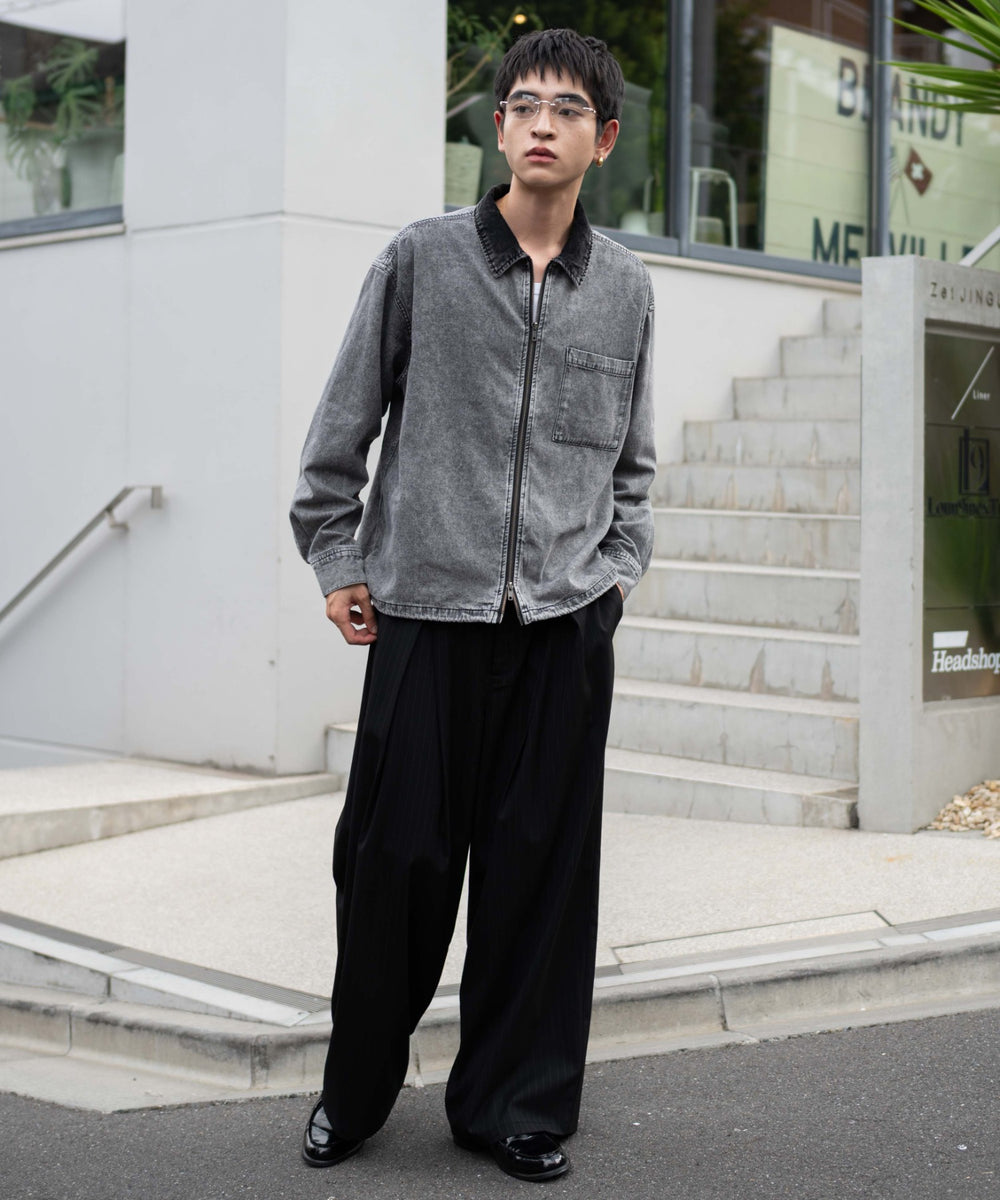 デニムブラック　モデル：180㎝　L着用　