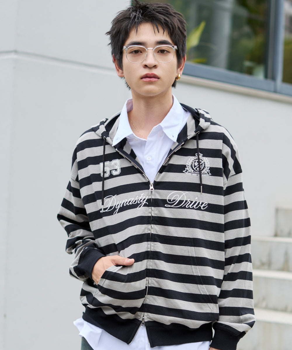 グレーボーダー モデル：180cm L着用