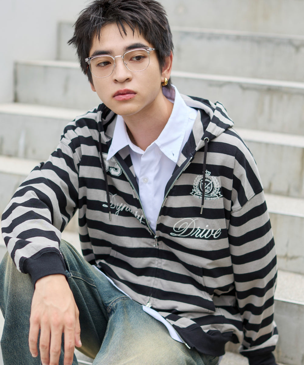 グレーボーダー モデル：180cm L着用